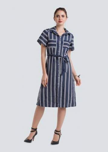 striped maxi dress