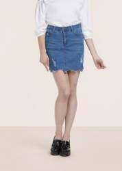Stylish denim skirt