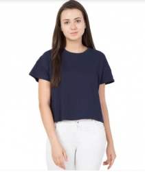 Half Sleeve Plain Round Neck T Shirt 