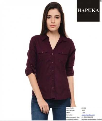Wine Color Girls Shirt from Hapuka 