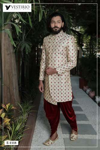 Wedding Embroidered Sherwani by Vestirio Ethnic Wear