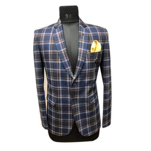 Mens Checks Blazer by Pawan Creation