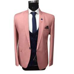 Peach Mens Cotton Suits