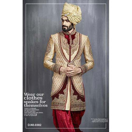  Cotton EmbroideryWedding Sherwani
