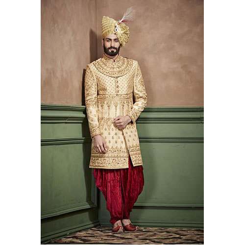 Ethnic Band Collar Sherwani by Aspen Ethnic india