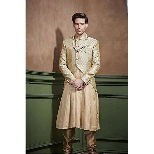 Full Sleeves Anarkali Wedding Sherwani