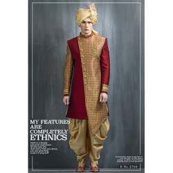 printed sherwani