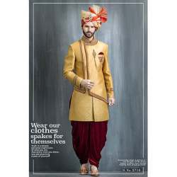 Pure Silk Jodhpuri Sherwani