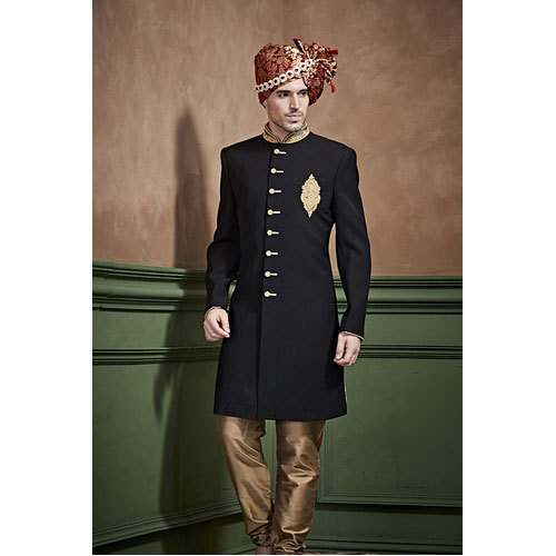 Traditional Band Collar Sherwani