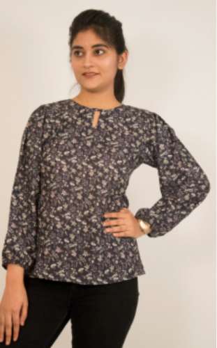 green floral tops