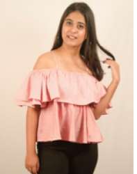 pink off shoulder top