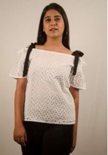 white black top