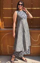 Cotton Printed Kurtis With Palazzo