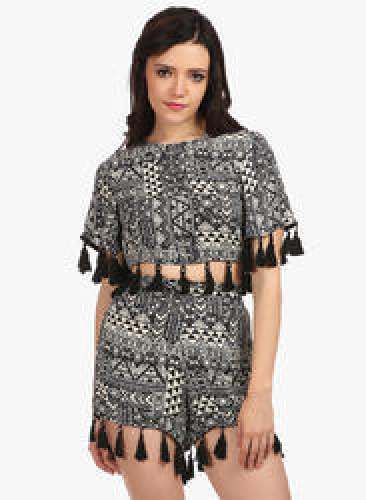 fancy top and short set