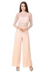 Net mix jumpsuit