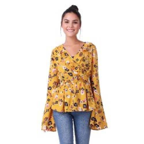 rayon printed fancy top