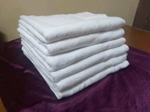 WHite Terry Bath Towel  by Iswarya Sign Tex