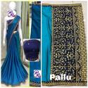 classy-look-blue-saree
