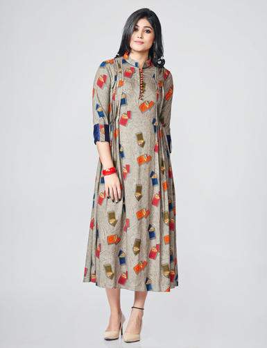 Fabulous Rayon Printed Kurtis by Dressing Trendz Pvt Ltd