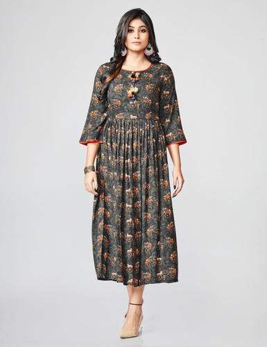 Flared Rayon Kurtis