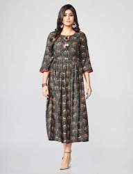 Flared Rayon Kurtis