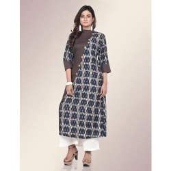 Half N Half Printed Kurtis