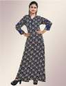 Long Sleeve Casual Rayon Kurtis
