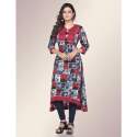 Maroon Printed Kurtis
