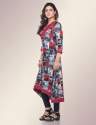 Maroon Printed Kurtis thumb 1