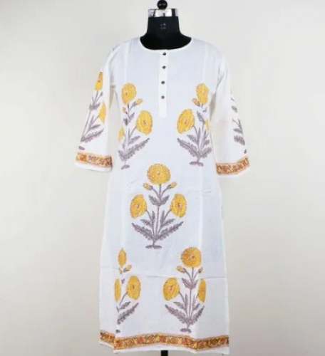 Block Print Cotton Kurti