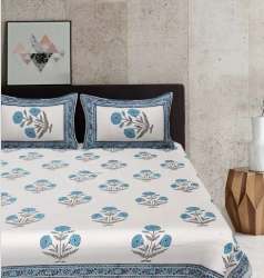 Hand Block Cotton Bed Sheets