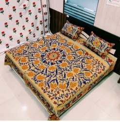 Jaipuri Embroidered for Bed Sheets 