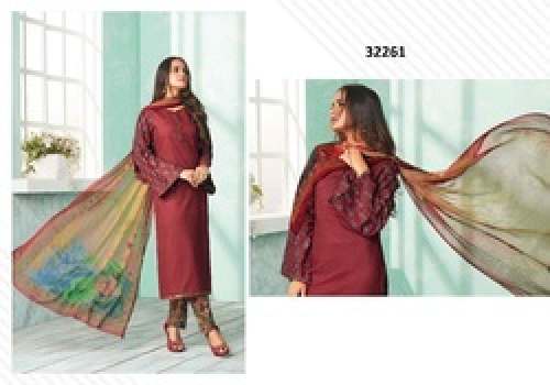 Semi Stitched Printed Cotton Material