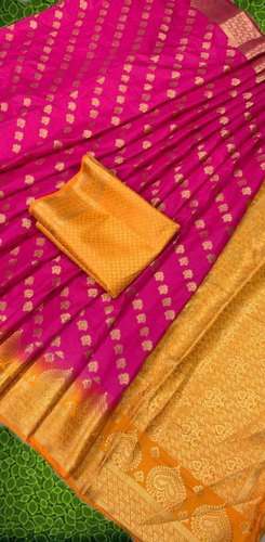 Kanjeevaram Nelone Saree by Baba Ramdev Textile