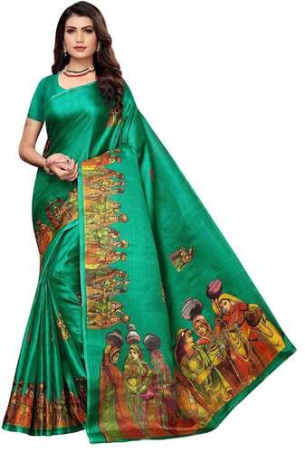 Printed Khadi Silk Saree 