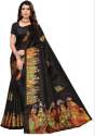 Printed Khadi Silk Saree  thumb 2