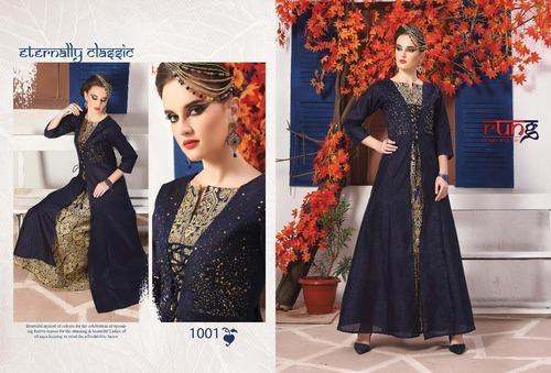 Cotton kurti - black velvet