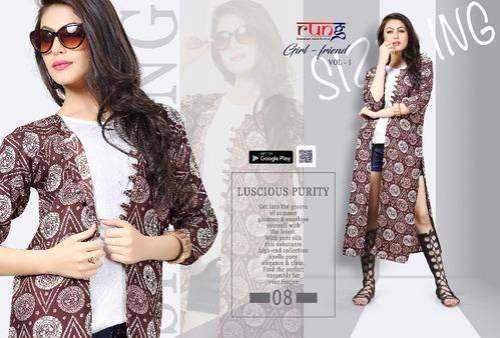 Fancy rayon kurti - girl friend by Rung