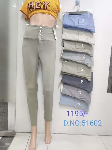 Ladies Fancy 4 Way Lycra Jeans