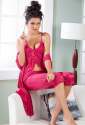 Bridal 3pcs Night Wear set Robe Capri and Top by Skin Value  thumb 1