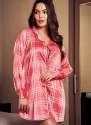 stylish-checks-night-shirt-for-ladies