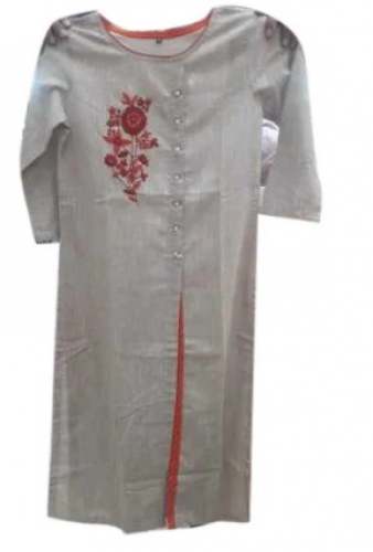 Round Neck Designer Kurti