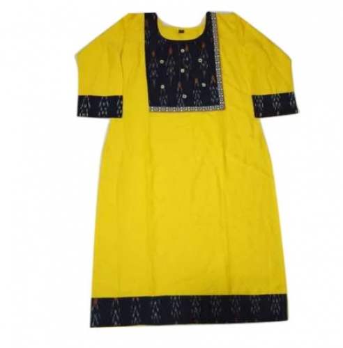 Round Neck Feeding Kurti by Falak Creation