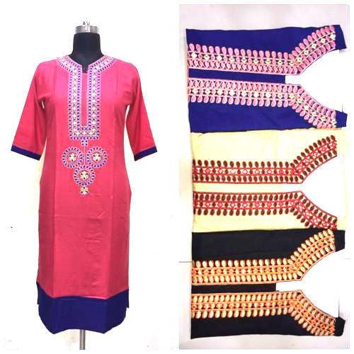 Rayon Embroidery Kurtis by Rahul Prints