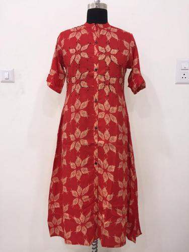 Rayon Printed Kurti 
