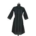 Designer Black Cotton katha Kurta 