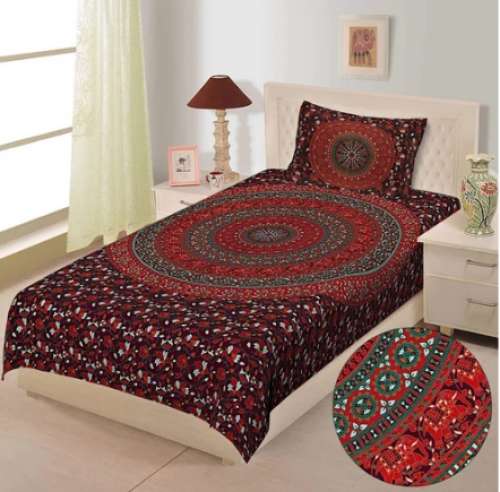 	MULTI COLOURS Jaipur cotton Single bed sheet  by Safal Udyog