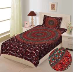 	MULTI COLOURS Jaipur cotton Single bed sheet 