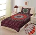 	MULTI COLOURS Jaipur cotton Single bed sheet  thumb 1