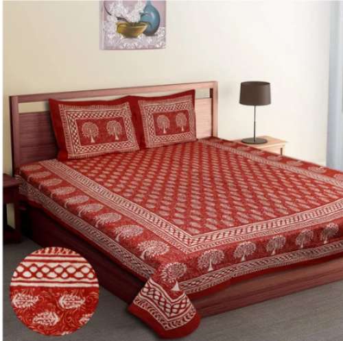 	SAFAL UDYOG Jaipuri Printed Cotton bed sheets 